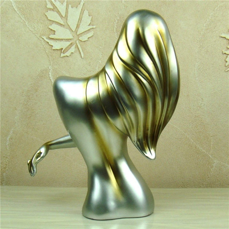 Abstrakte nackte Frauenbüste, handgefertigte Harz-Belle-Skulptur, menschliche Körperkunst, Ornament, Geschenk für Liebhaber, für die Einrichtung von Schlaf- und Wohnzimmerdekorationen