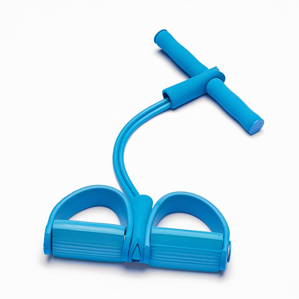 Widerstandsbänder 4-Röhren-Pedal-Fitnessseil, Latex-Pedaltrainer, Zugseil-Expander & Gummibänder
