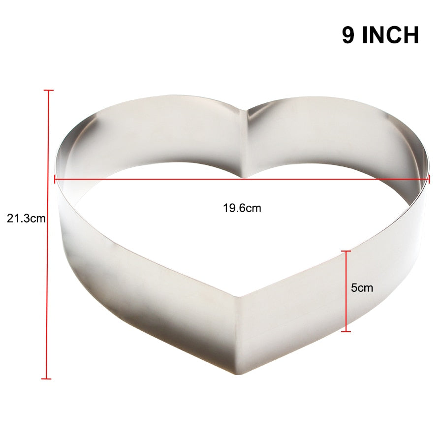 7-14 ZOLL Herz Kreis Form Hochzeit, besondere Anlässe, Gebäck Dekoration Form