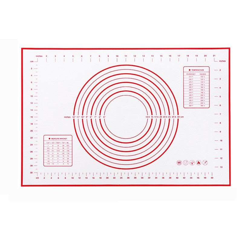 Antihaft-Silikon-Backmatte, Pizza-Teigmaschine, Kneten, Ausrollen, Teigunterlage, Backformen, Kneten