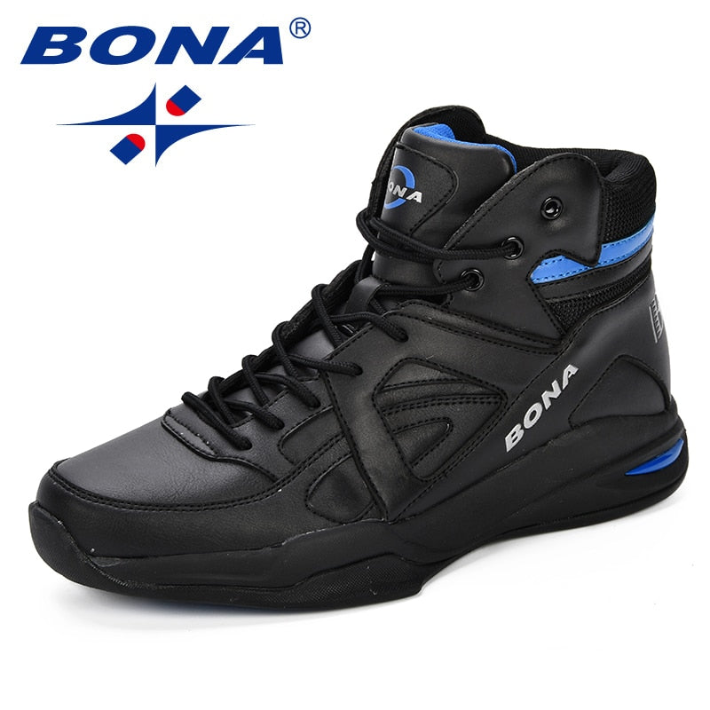BONA Herren Basketballschuhe, Outdoor Cow Split Herrenschuhe