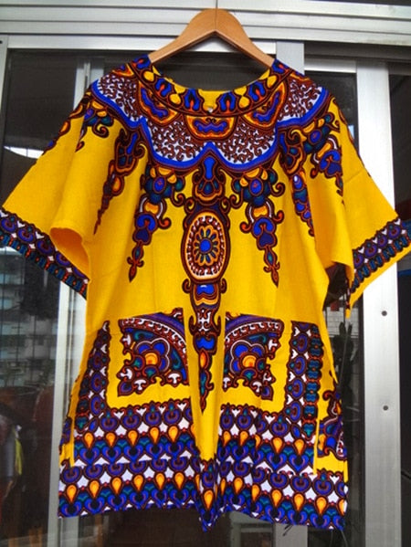 2023 neue Mode Design afrikanischen traditionellen Druck 100% Baumwolle, Dashiki T-Shirt für Herren