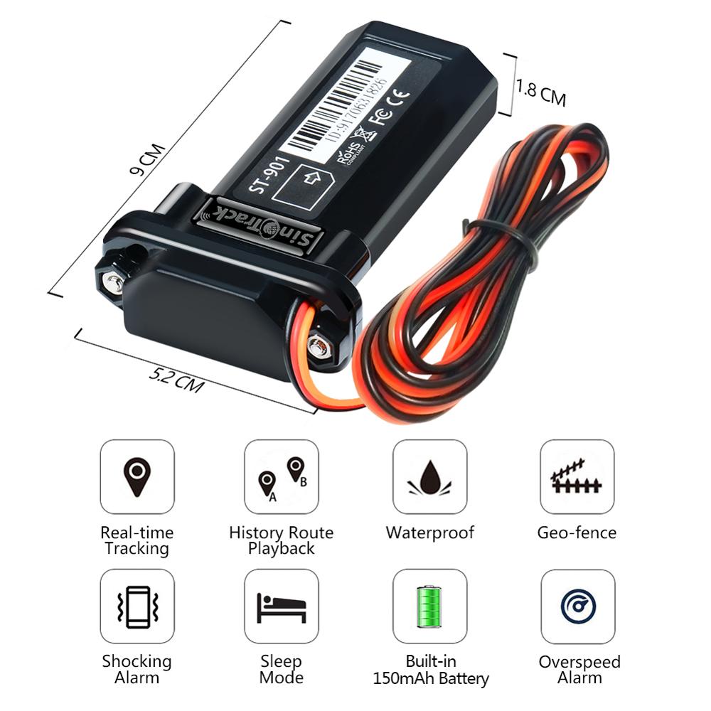 Mini-GPS-Tracker, wasserdicht, eingebaute Batterie, GSM, GPS-Tracker für Auto & Motorrad