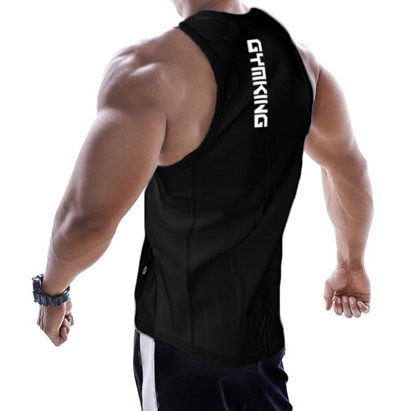 Neue Fitnessstudios Kleidung aus Baumwolle, Bodybuilding ärmelloses Unterhemd