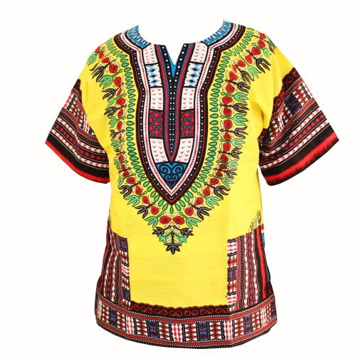 2023 neue Mode Design afrikanischen traditionellen Druck 100% Baumwolle, Dashiki T-Shirt für Herren