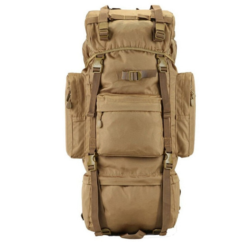 70L Herrenrücksack mit großer Kapazität, Hochwertiger wasserdichter Militärrucksack