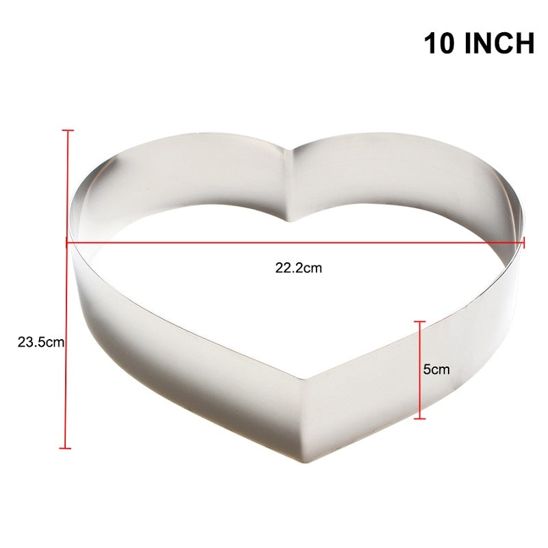7-14 ZOLL Herz Kreis Form Hochzeit, besondere Anlässe, Gebäck Dekoration Form