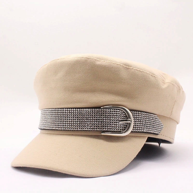 Baumwollhut frühling / winter mode für Frauen, britischer stil warme retro Zeitungsjungenmützen militärische achteckige kappe