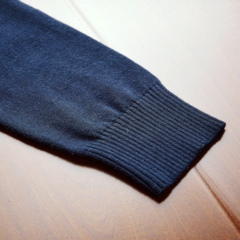 Varsanol Baumwollpullover Männer, Langarm Pullover Outwear V-Ausschnitt in 8 Farben