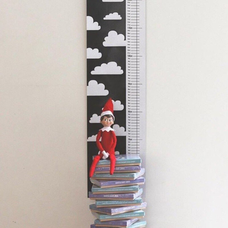 Kinder Messlatten Kinder Höhe Maßnahme Wachstumstabelle Tragbare Nette Wandaufkleber Home Raumdekoration für Kleinkinder Ruler Kids Room 50CM-170CM Wind Chimes Hanging Decor Growth Chart Ruler Scandinavian Decor Nordic Style