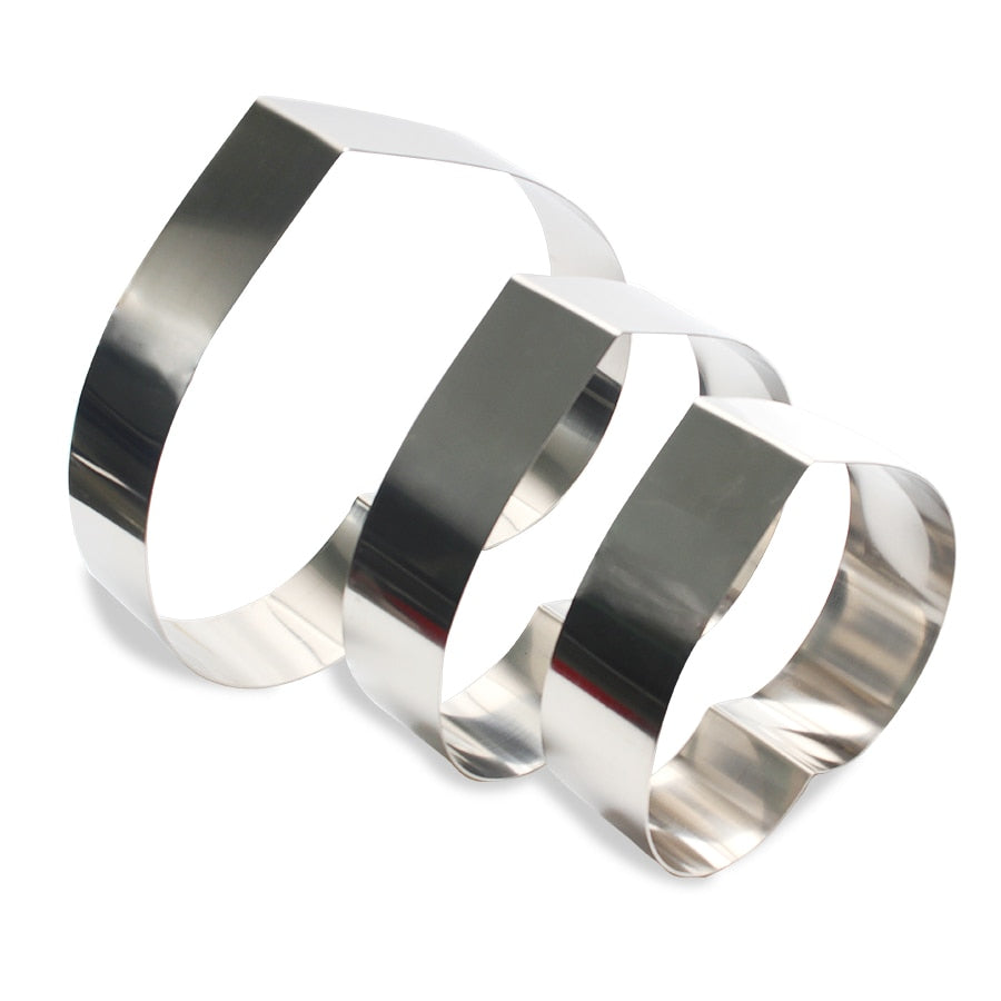 7-14 ZOLL Herz Kreis Form Hochzeit, besondere Anlässe, Gebäck Dekoration Form