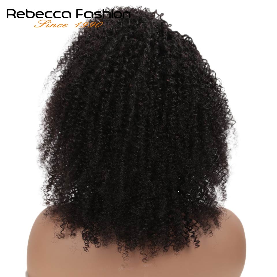 Rebecca Lace Front Short Bob Perücken Afro Kinky Curly Echthaarperücken, brasilianischen Human Lace Perücke
