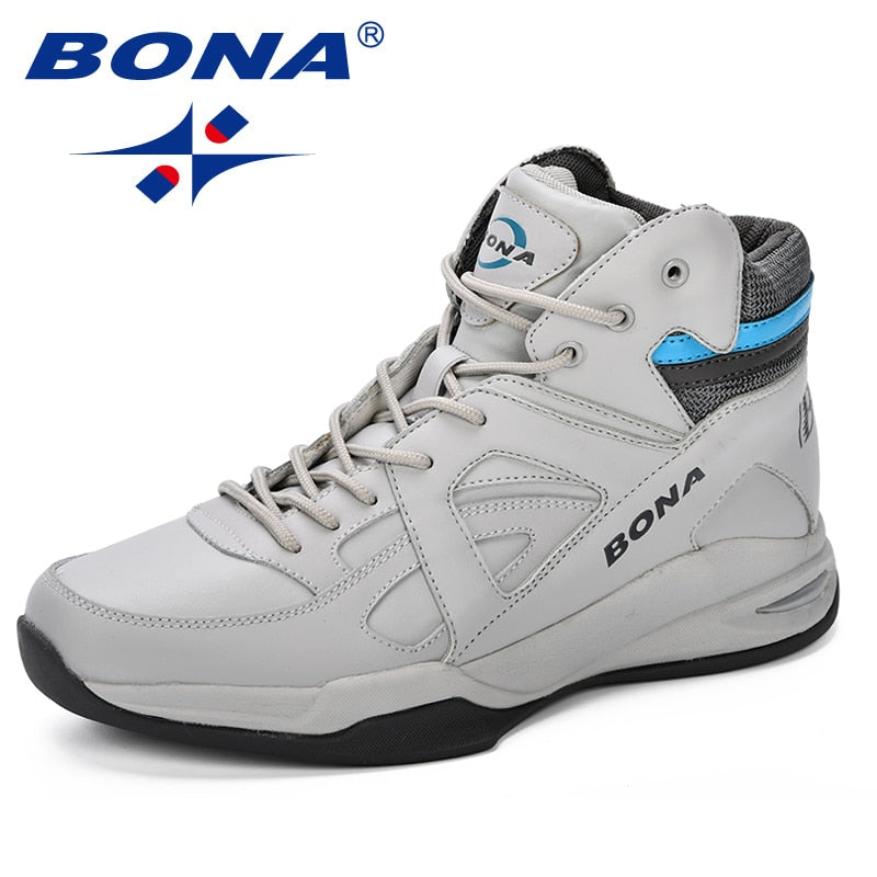 BONA Herren Basketballschuhe, Outdoor Cow Split Herrenschuhe