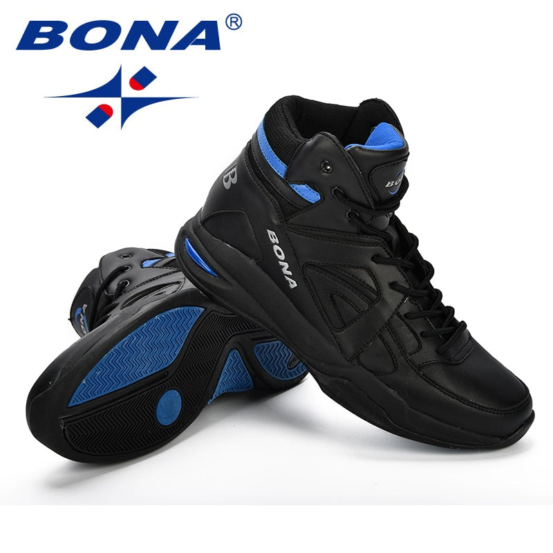 BONA Herren Basketballschuhe, Outdoor Cow Split Herrenschuhe