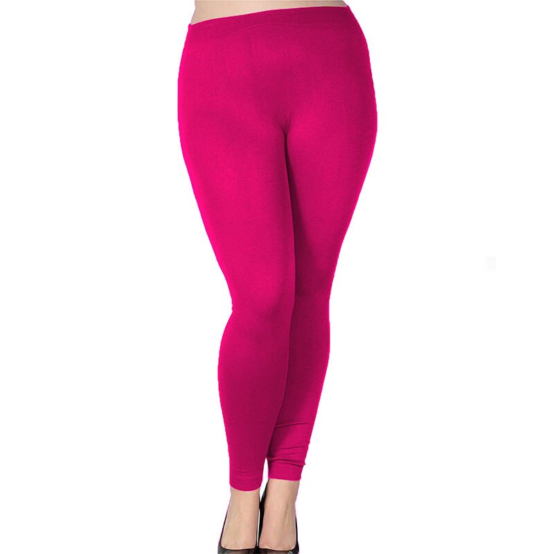 Frauen plus Größe Modal nahtlose hohe Taille Leggings in voller Länge dehnbar