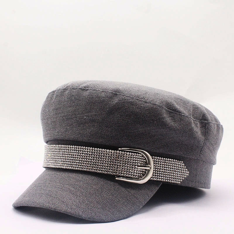 Baumwollhut frühling / winter mode für Frauen, britischer stil warme retro Zeitungsjungenmützen militärische achteckige kappe