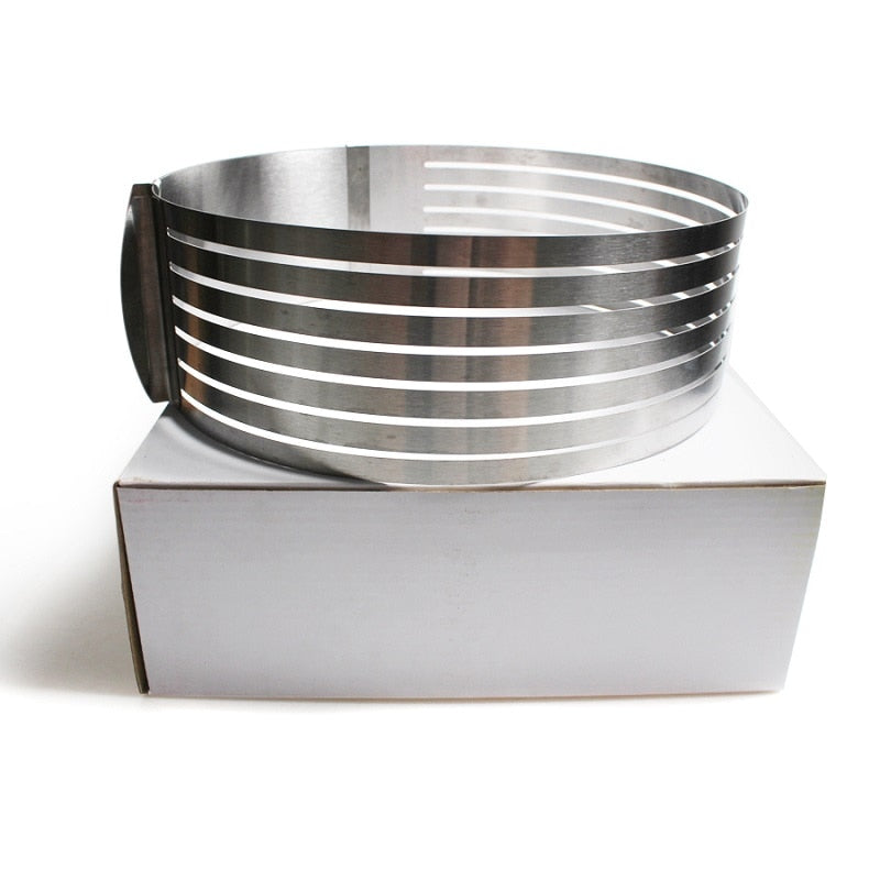 20 CM, 30 CM Einstellbare Runde Brot Kuchenschneider, Edelstahl Kuchenschneider, 7 Schichten Slicer Mousse Ringform Backwerkzeug