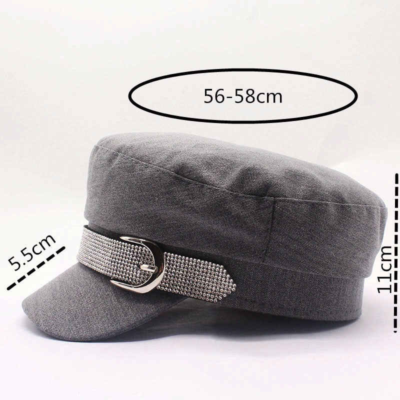 Baumwollhut frühling / winter mode für Frauen, britischer stil warme retro Zeitungsjungenmützen militärische achteckige kappe