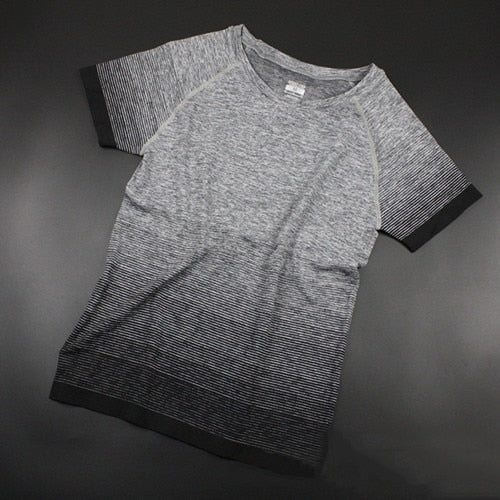 Damen Kurzarm Yoga Tops Lose Gym, Schnell trocknend Laufende T-Shirt