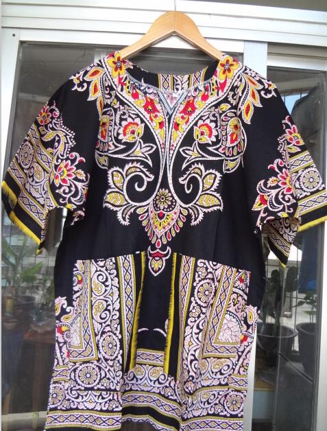 2023 neue Mode Design afrikanischen traditionellen Druck 100% Baumwolle, Dashiki T-Shirt für Herren