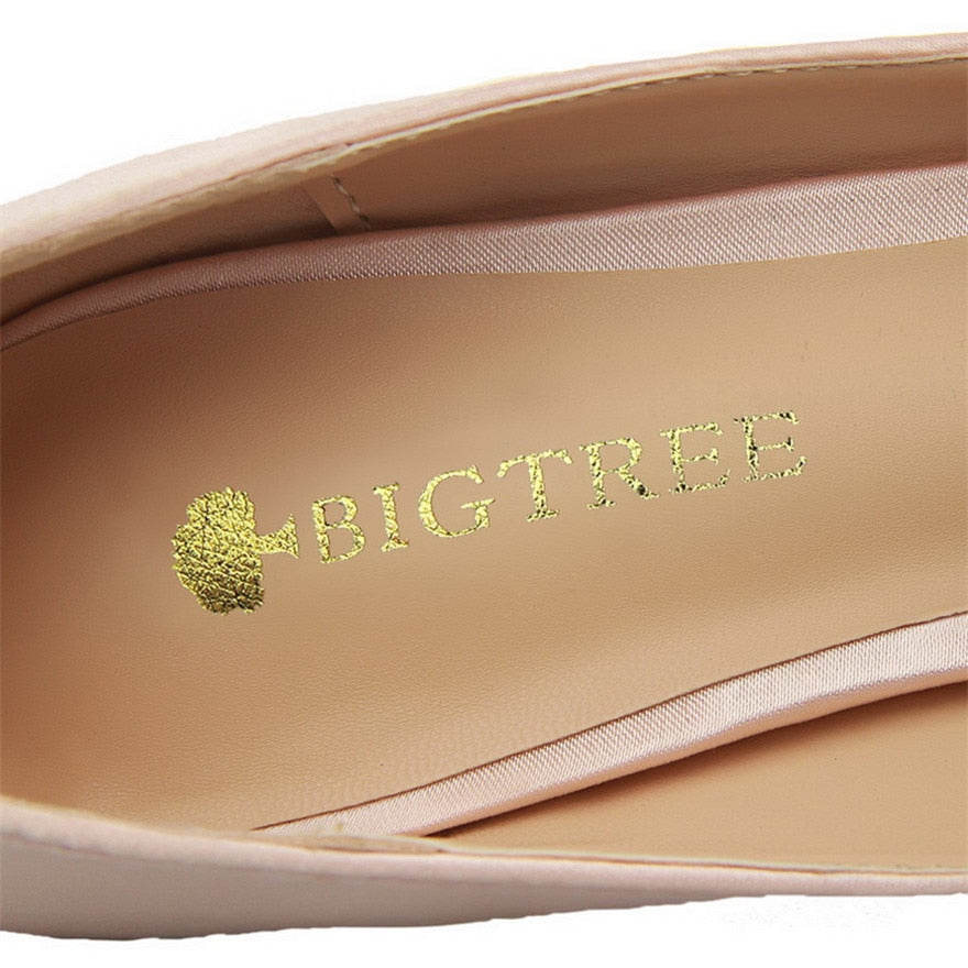 Reizvolle Hochzeits-Brautschuhe, Weisefeste Seiden-flache 10cm Schuhe hohe Absätze