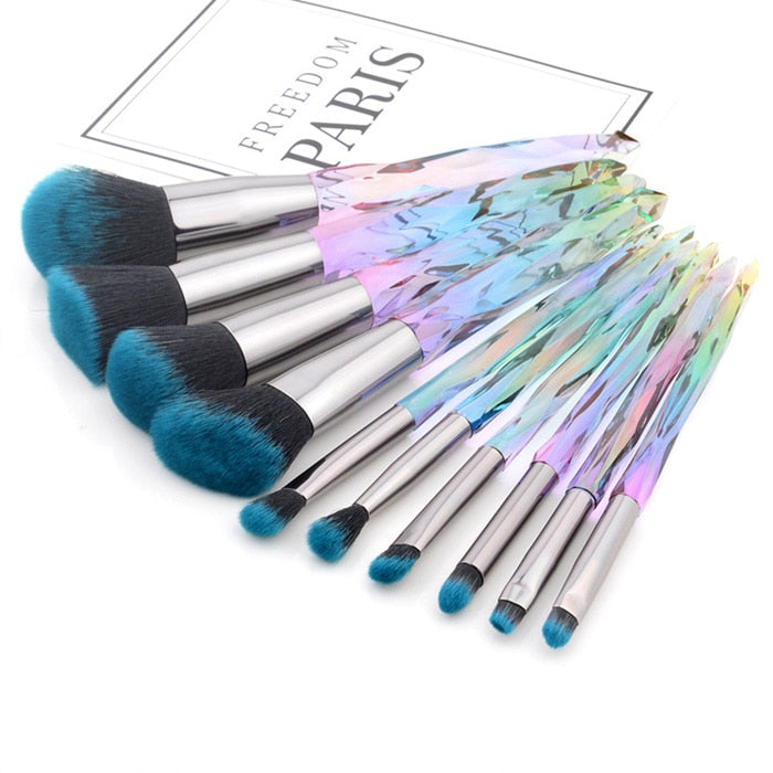 Diamant-Make-up-Pinsel-Set Kosmetik-Rouge-Pinsel, Puder-Grundierungs-Pinsel