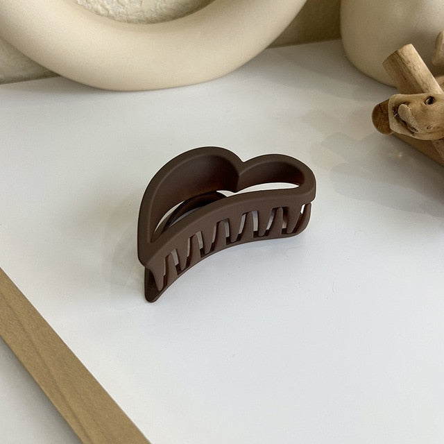 1pcs Koreanisch Kaffee Schwarz Großes Haar Krallen, Acryl Haarnadeln Barrette, Krabbe Haarspangen für Frauen & Mädchen