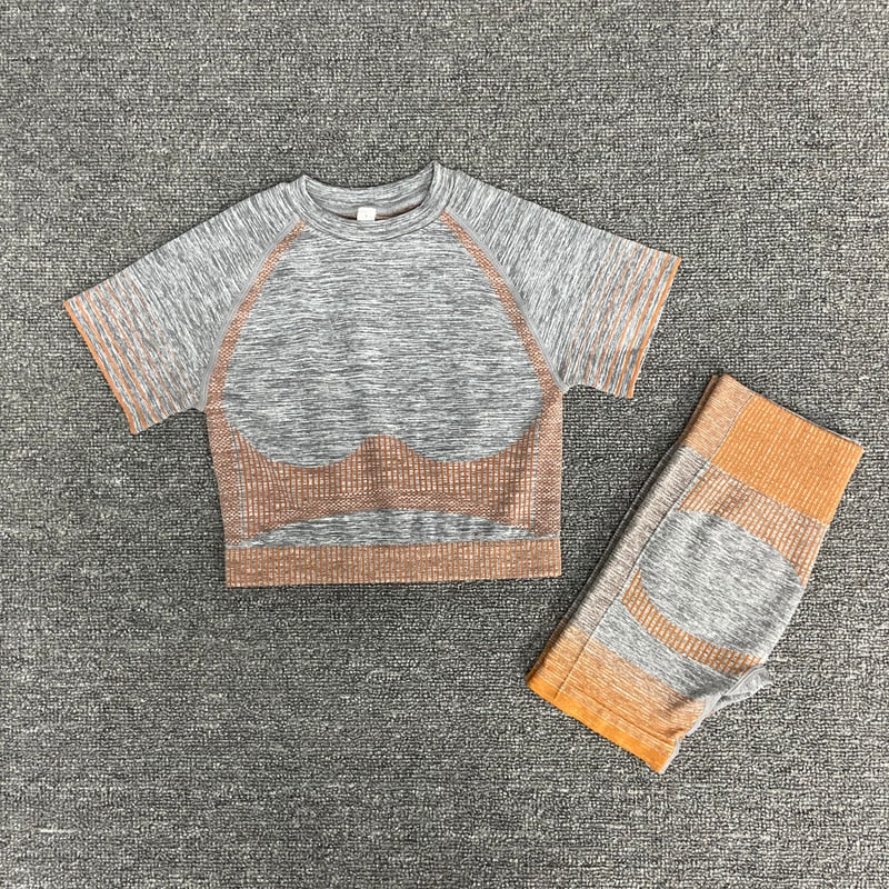 2/3/5 stücke Nahtlose Damen Sportbekleidung & Yoga-Set