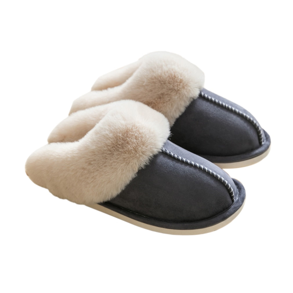 Damen Pantoffel Hausschuhe Warm plush
