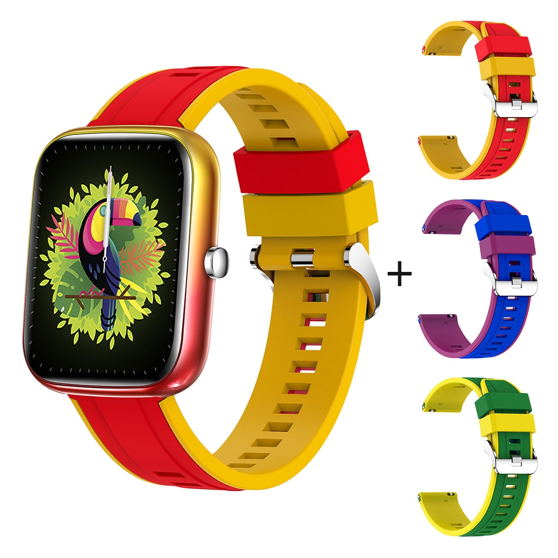 COLMI P8 BR 1,69 Zoll Smart Watch Männer Fitness Tracker IP67 Wasserdicht Bluetooth International Smartwatch für Android iOS Telefon
