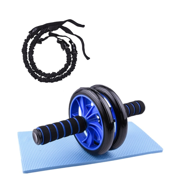 Bauchrad Ab Roller Set, Widerstandsbänder Push-Up-Ständer, Heimübung, Bodybuilding Muskeltraining