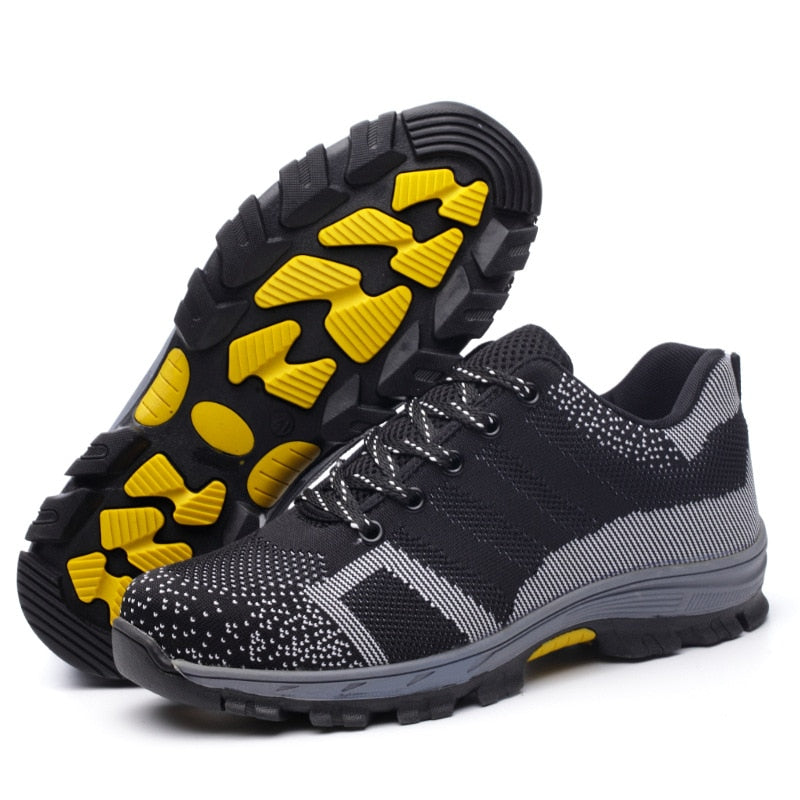 Anti-Smashing Pannensichere Sicherheitsschuhe, Herren & Damen Steel Toe Air Work Sneakers