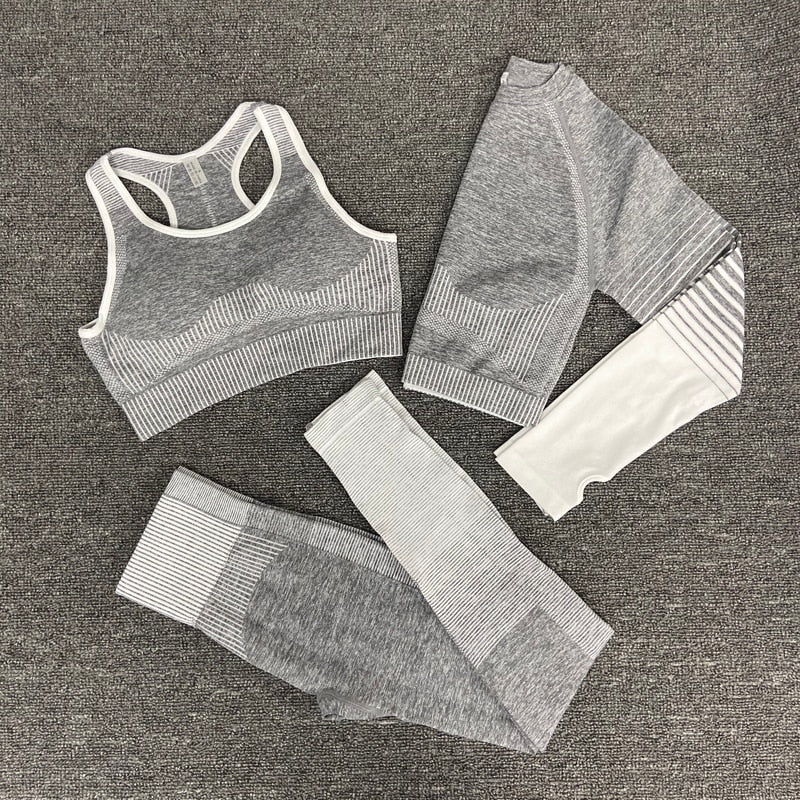 2/3/5 stücke Nahtlose Damen Sportbekleidung & Yoga-Set