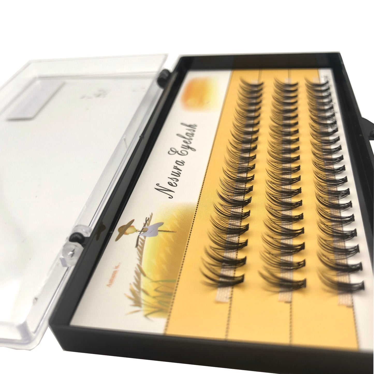 1Karton/60 Bündel 20/30D gefälschte Wimpern, Nerzimitat Einzelwimpern, natürliche dichte Wimpern, Wimpernverlängerungen für Make up