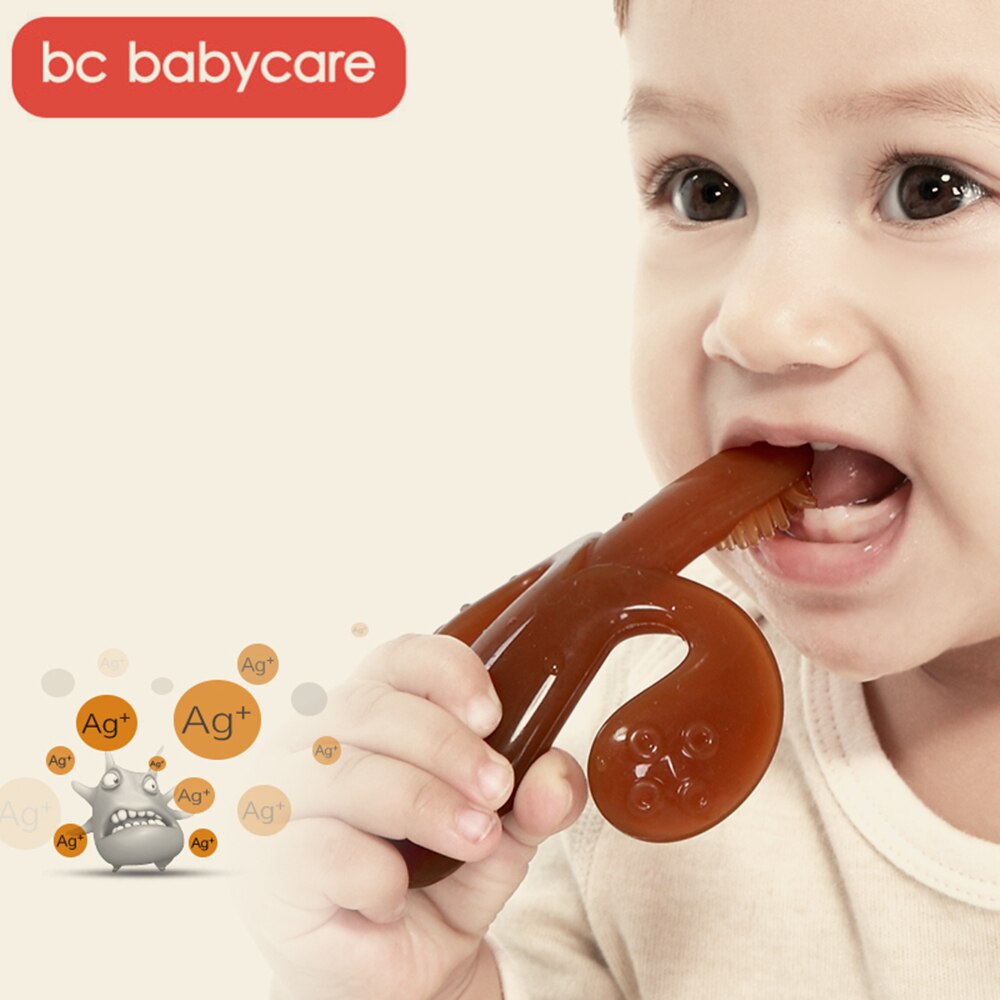 Trainingszahnbürste für Babys, hochwertiges Silikon