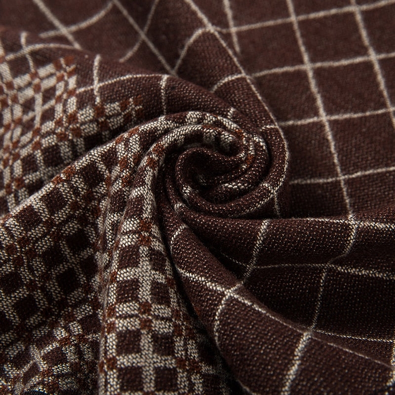 Herbst/Winter Herren Grau gestreifte Business Schals, Kaschmirschal für Gentleman