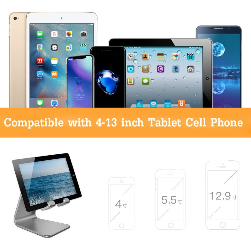 Universeller Metall-Tablet-Handy-Ständer, Telefon-Dock: Cradle-Halter-Ständer kompatibel mit Switch, für iPhone E-Reader
