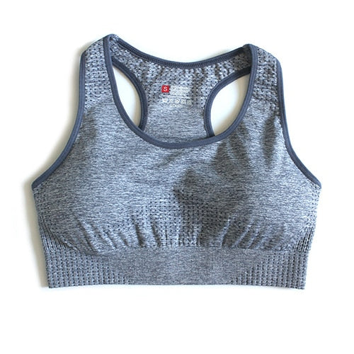 7 Farben Vital Nahtloser Sport-BH, atmungsaktiver Raceback Yoga-BH