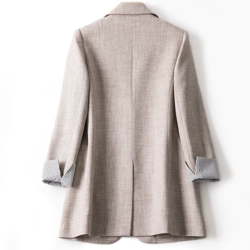 Damen Langarm Frühling Casual Blazer