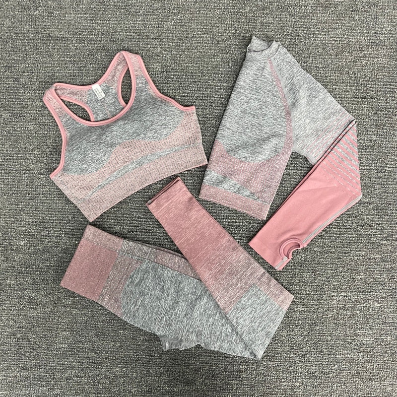 2/3/5 stücke Nahtlose Damen Sportbekleidung & Yoga-Set