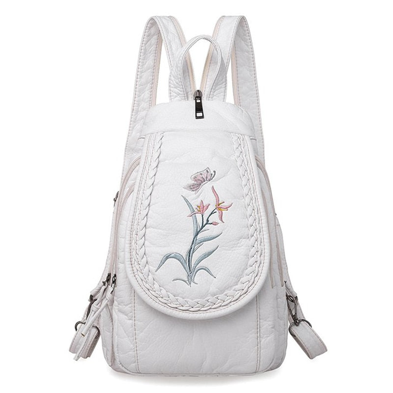 Hochwertiger Rücksack für Frauen, 2023 New White Freizeit-Tasche für Mädchen im Teenageralter