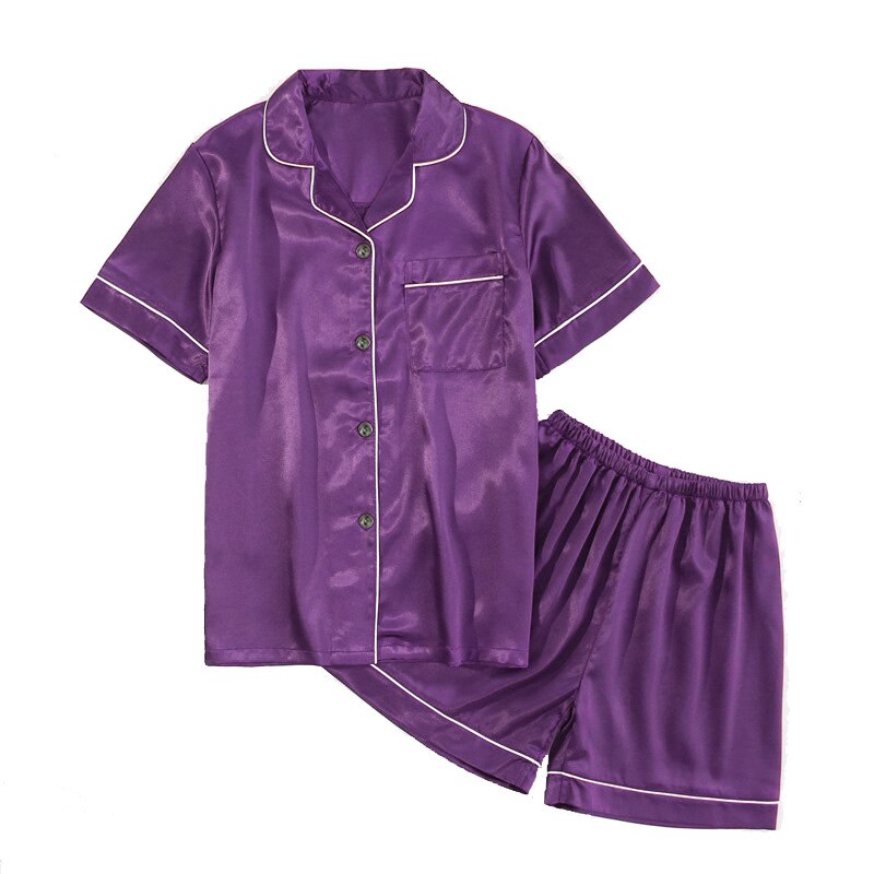 FallSweet Seide Satin Pyjamas Set für Frauen