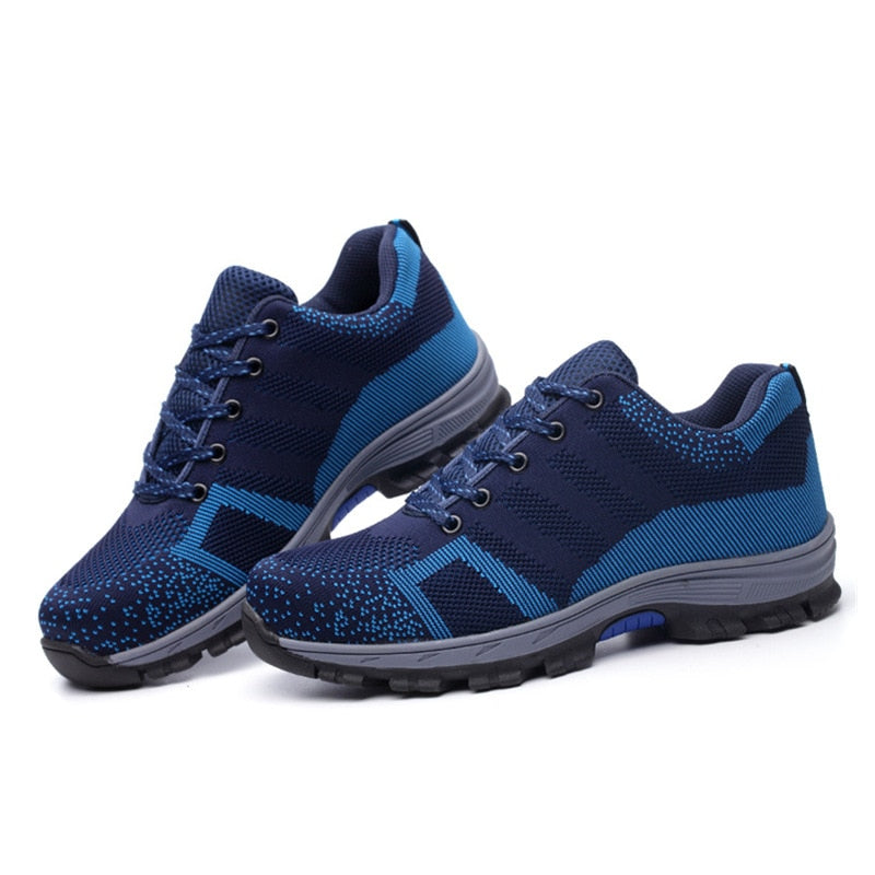 Anti-Smashing Pannensichere Sicherheitsschuhe, Herren & Damen Steel Toe Air Work Sneakers
