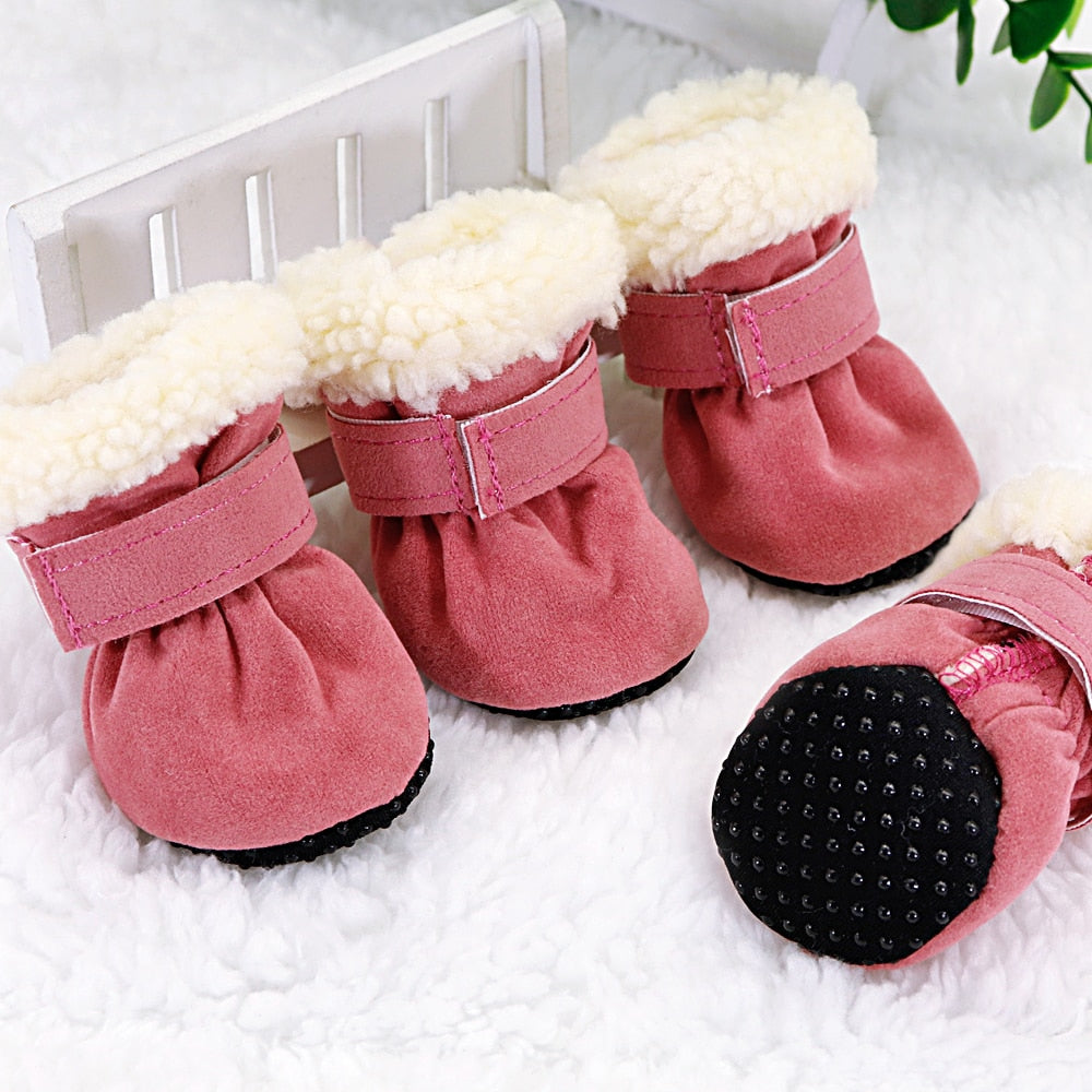 4pcs Hundestiefel Herbst/Winter