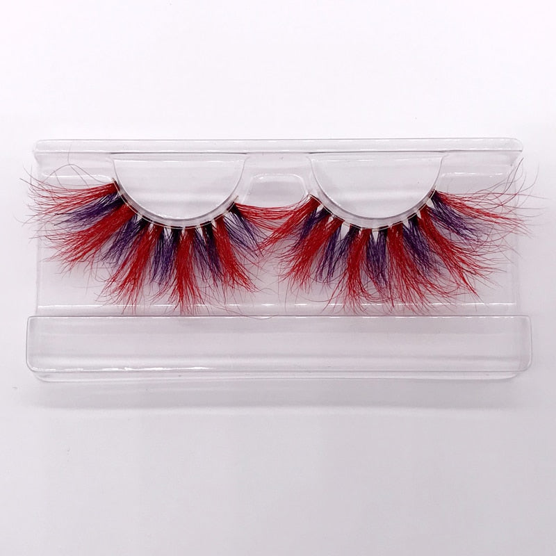 25mm 3D handgefertigte braune Nerzwimpern, natürliche individuelle falsche Wimpern