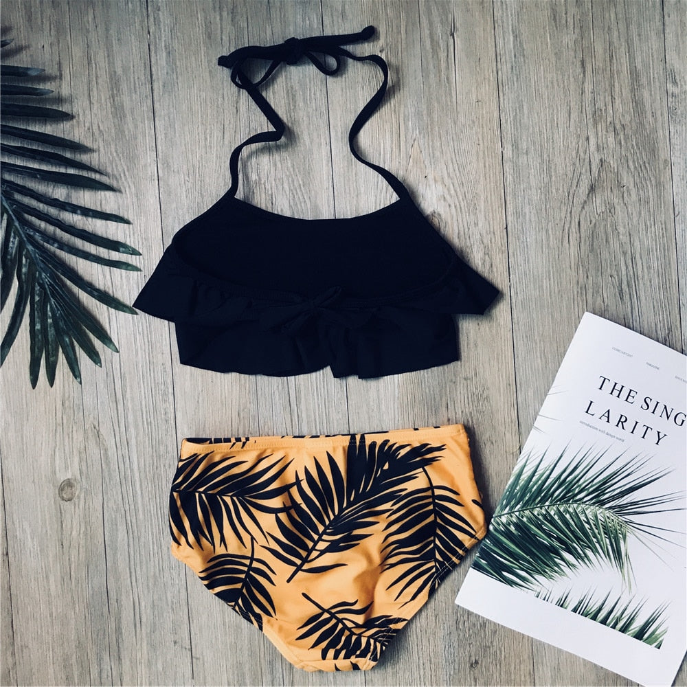 Badeanzug Bikini Set für Kinder Mädchen, Zwei-Stücke Schwimmenanzug für den Sommer