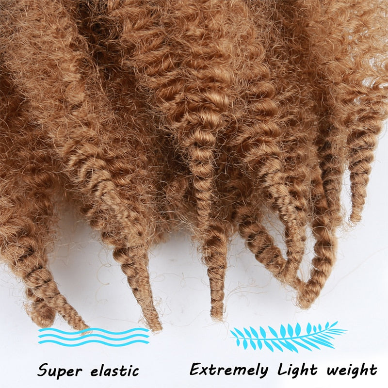 Black Star Hair Afro Synthetic Crochet Marley Braids Haarverlängerungen für schwarze Frauen Kanekalons Kinky Twist Braiding Hairs