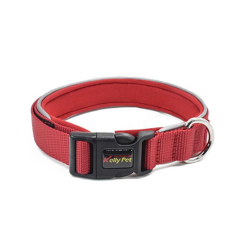 Atmungsaktives Mesh-Nylon-Hundehalsband Reflektierende Hundehalsbänder für kleine, mittelgroße und große Hundetrainingshalsketten für Hundezubehör