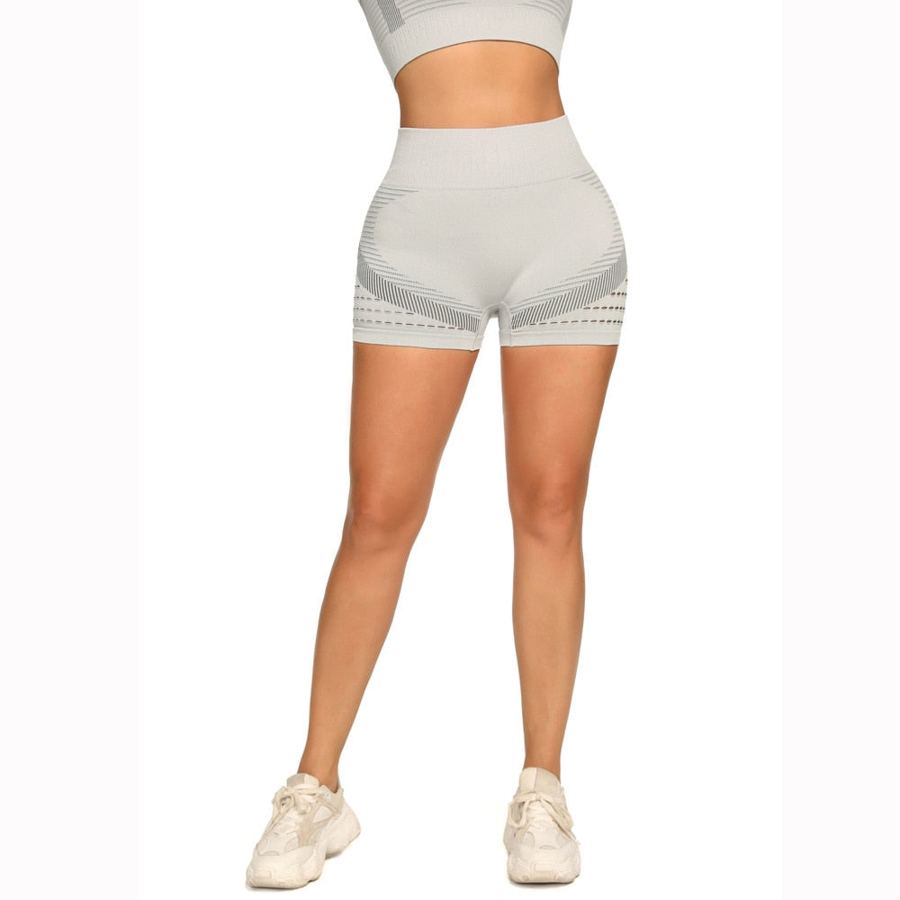 Workout-Shorts für Frauen mit Taschen, Biker-Shorts für Frauen Yoga-Shorts mit hoher Taille