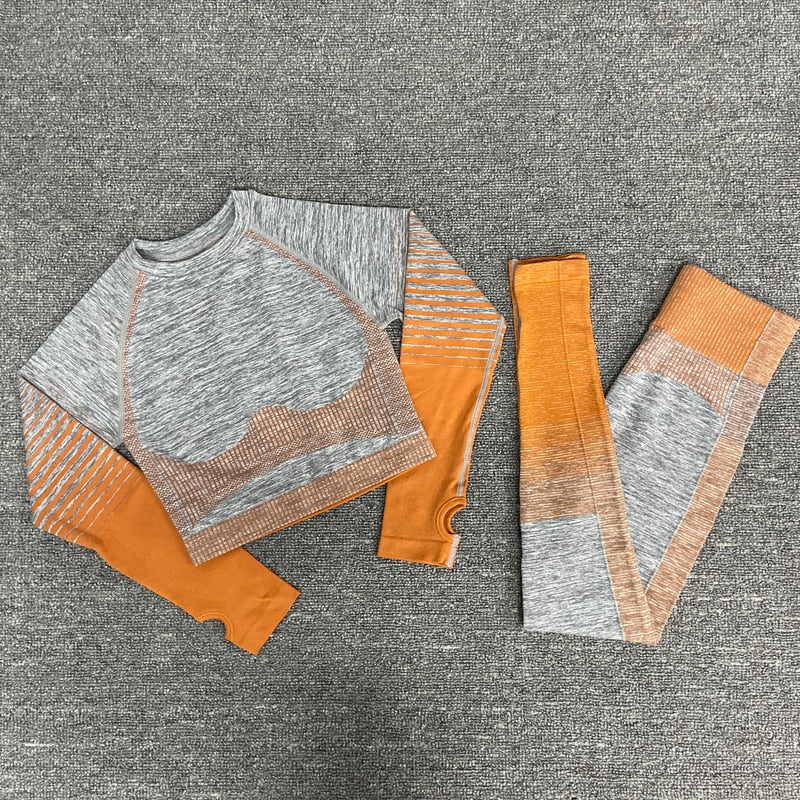 2/3/5 stücke Nahtlose Damen Sportbekleidung & Yoga-Set